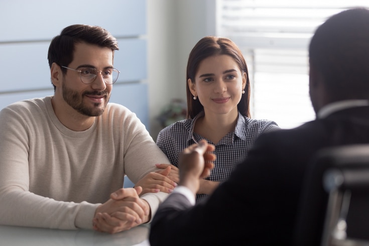 People consulting on legal matters