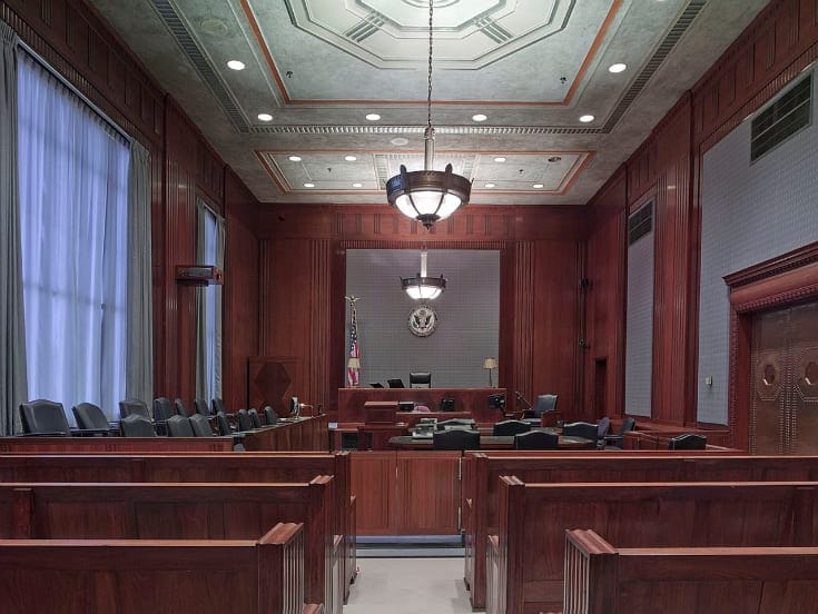 Image of a courtroom