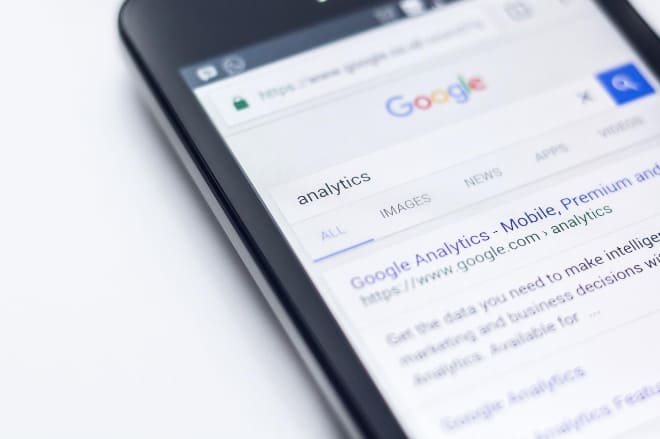 Zoeken op Google met een smartphone